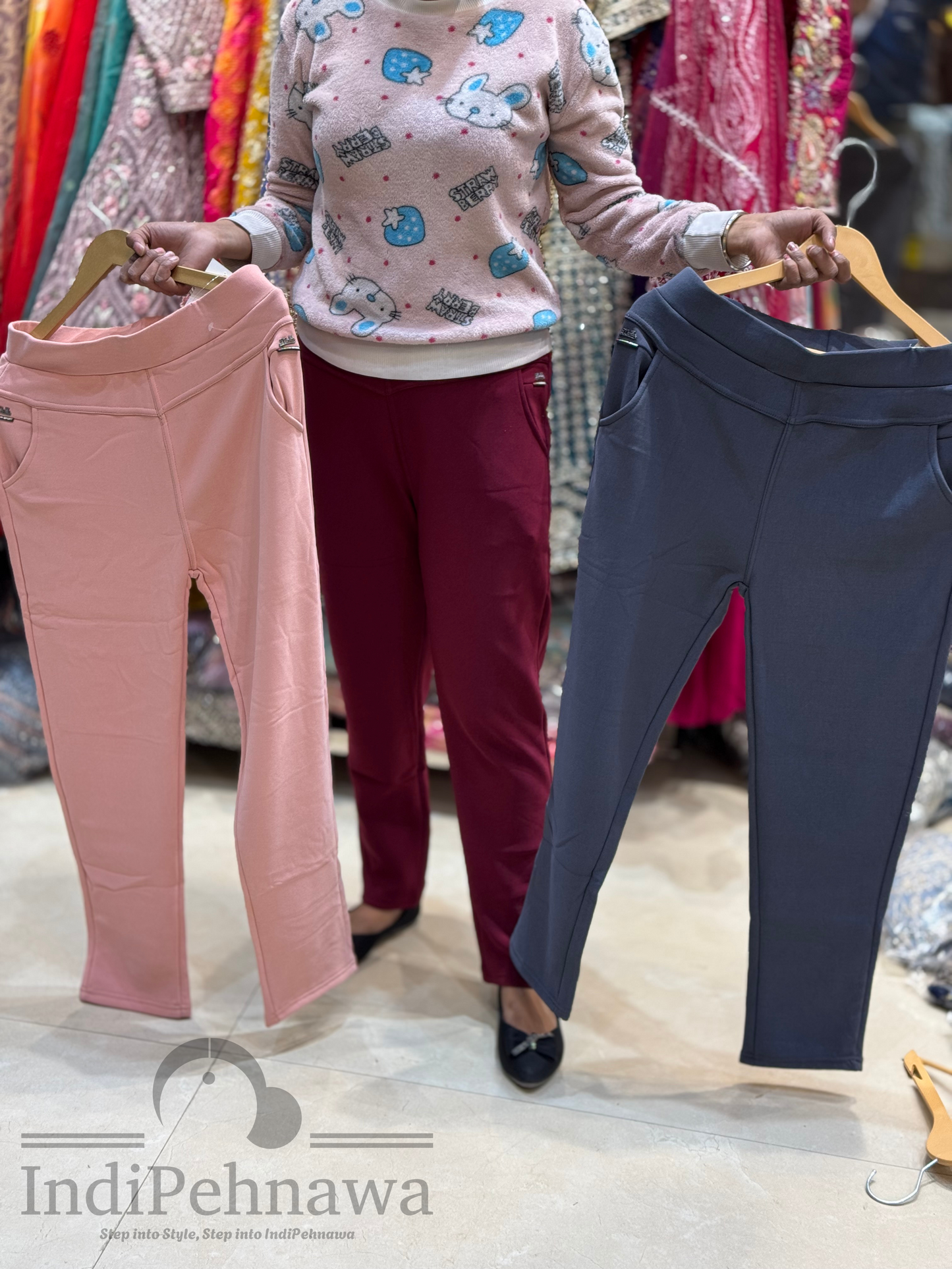 Indipehnawa Warm & Stylish Fleece Pants/Jeggings