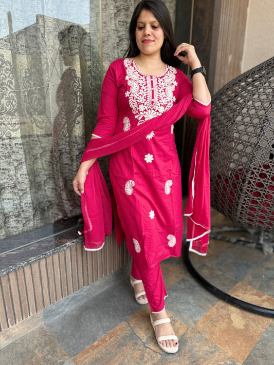 Lucknowi Embroidery Suit (Suit 001)