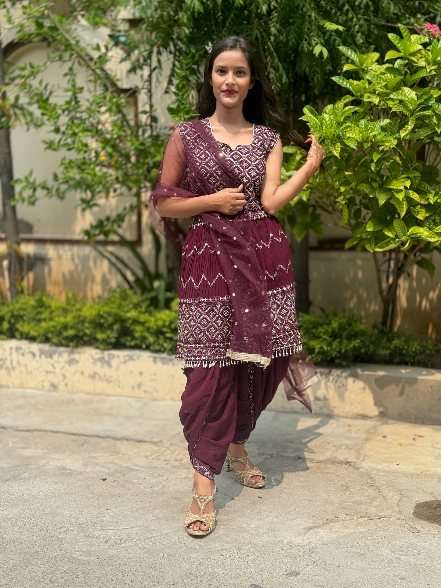 HEAVY PARTY WEAR DHOTI