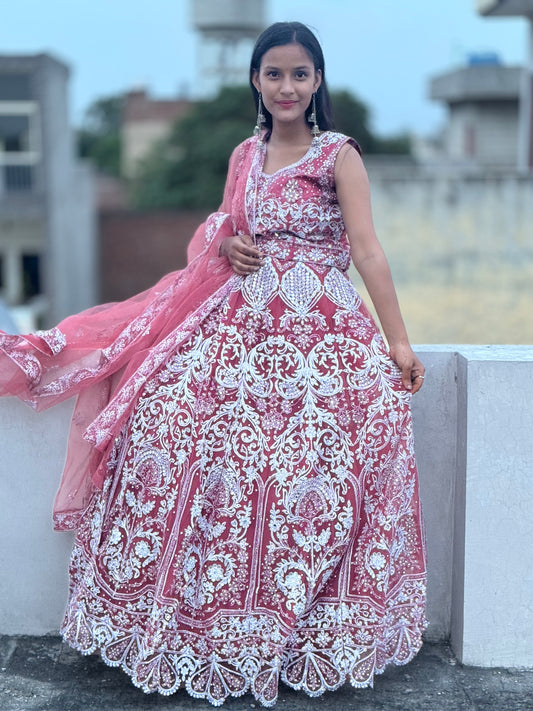 INDIPEHNAWA FULL MIRROR WORK LEHNGA